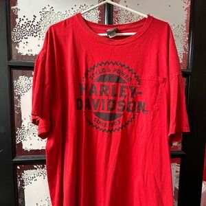 Red Harley Davidson T Shirt